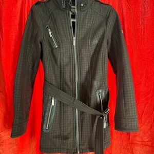 Michael Kors Black Belted Trench Coat (XS)